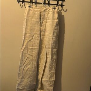 Emory Park Cream Women's Trousers- linen